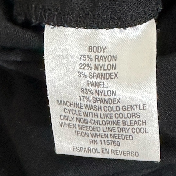 J M Collection sz med rayon blend dress pant. Pull on. Rich black. Excellent - Picture 12 of 12